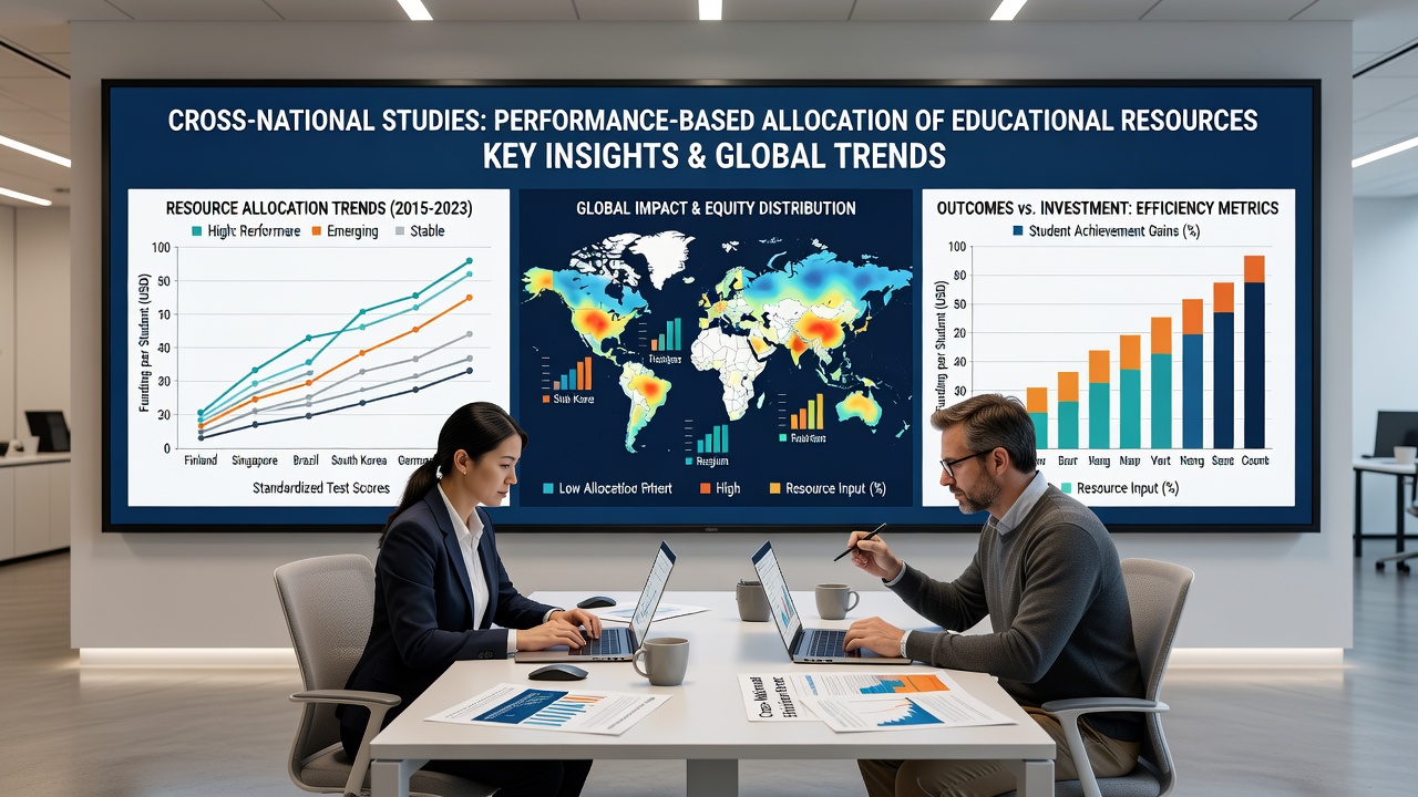 International education policy meeting discussing resource allocation models